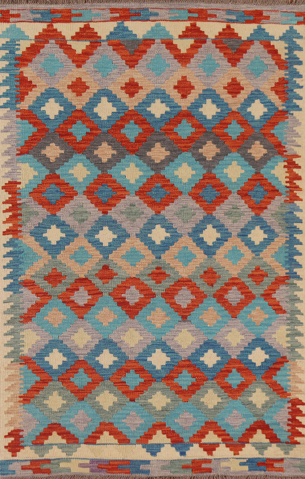 South Western Kilim Oriental Wool Rug 3x5