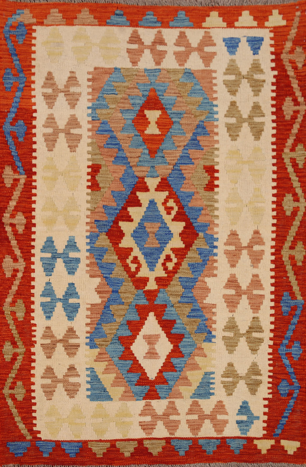 Geometric Kilim Oriental Area Rug 3x5