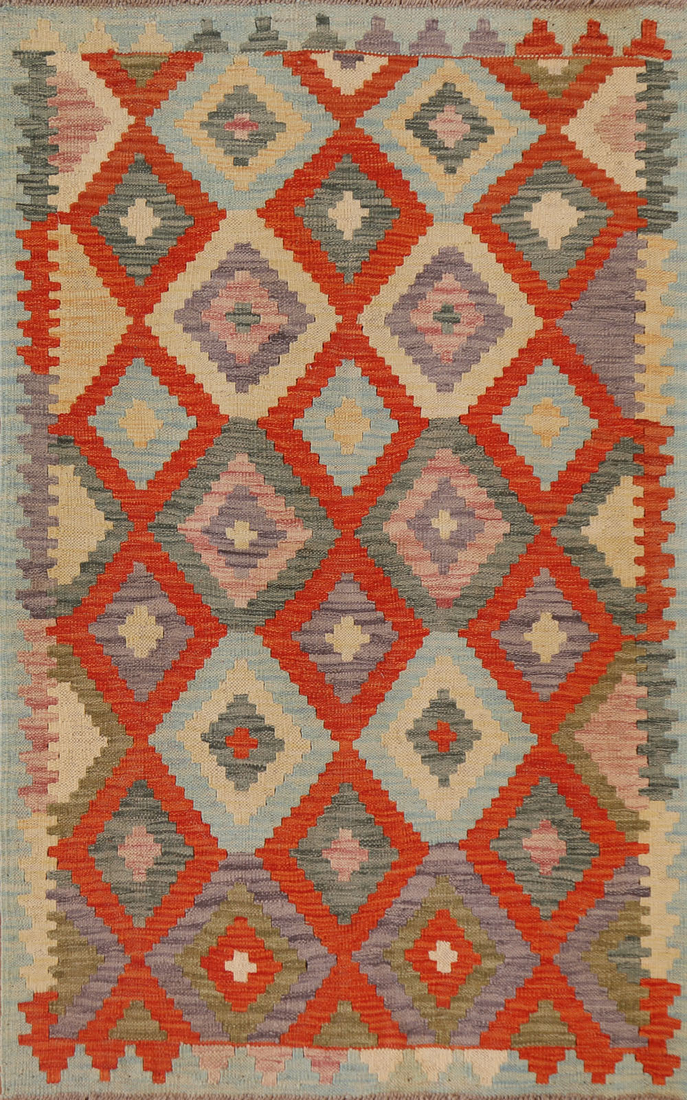 Geometric Kilim Oriental Area Rug 3x5