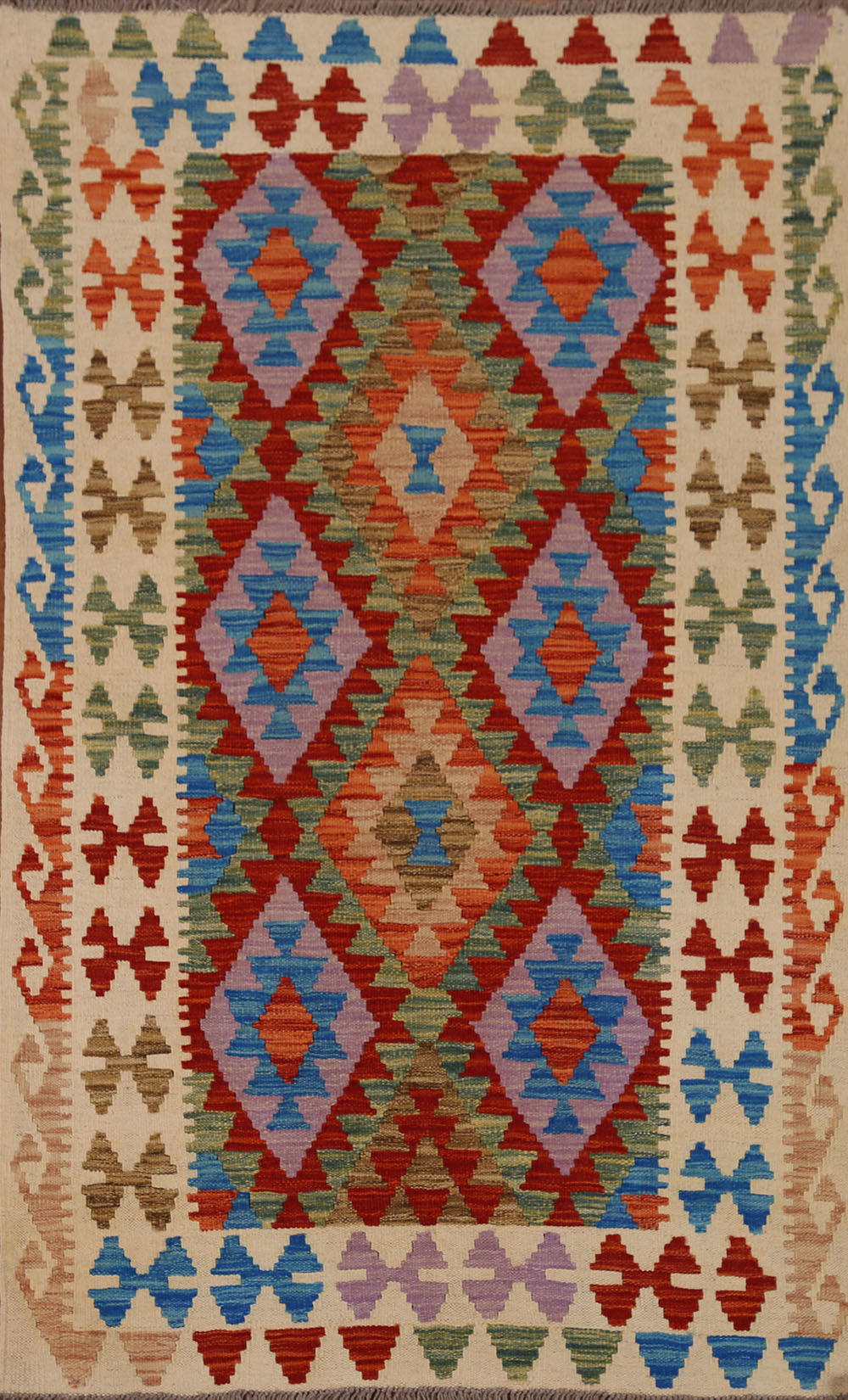 Geometric Kilim Oriental Area Rug 3x5