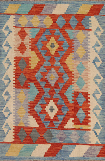 Geometric Kilim Oriental Area Rug 3x5