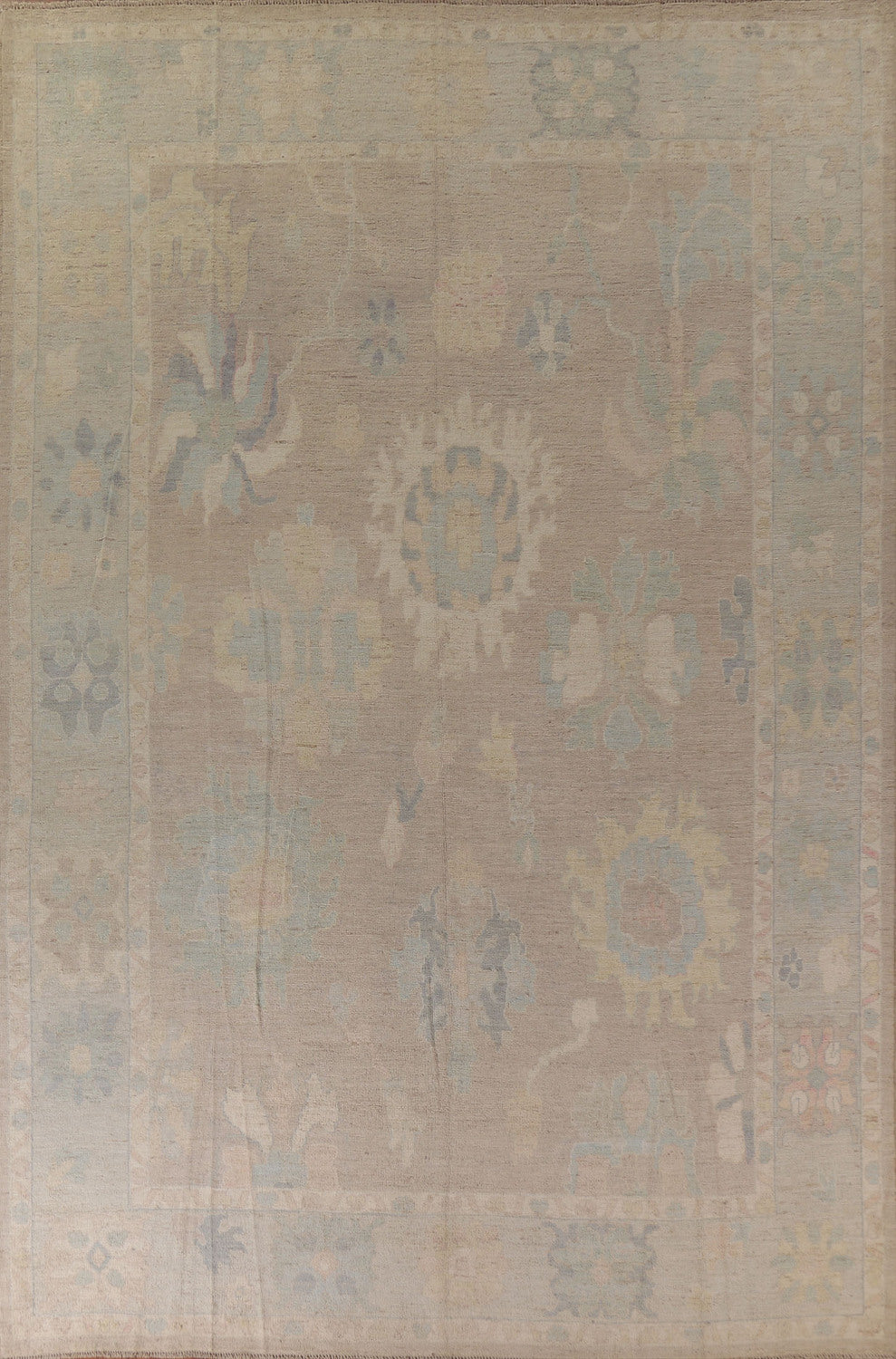 Vegetable Dye Oushak Large Area Rug 10x14