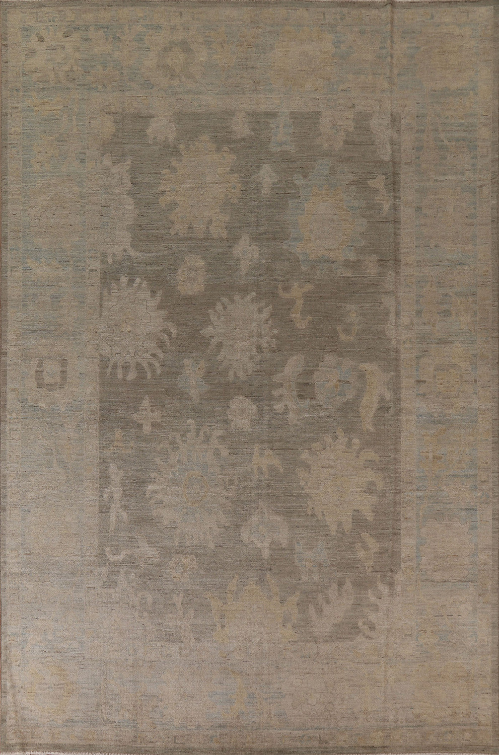 Vegetable Dye Oushak Turkish Area Rug 9x12