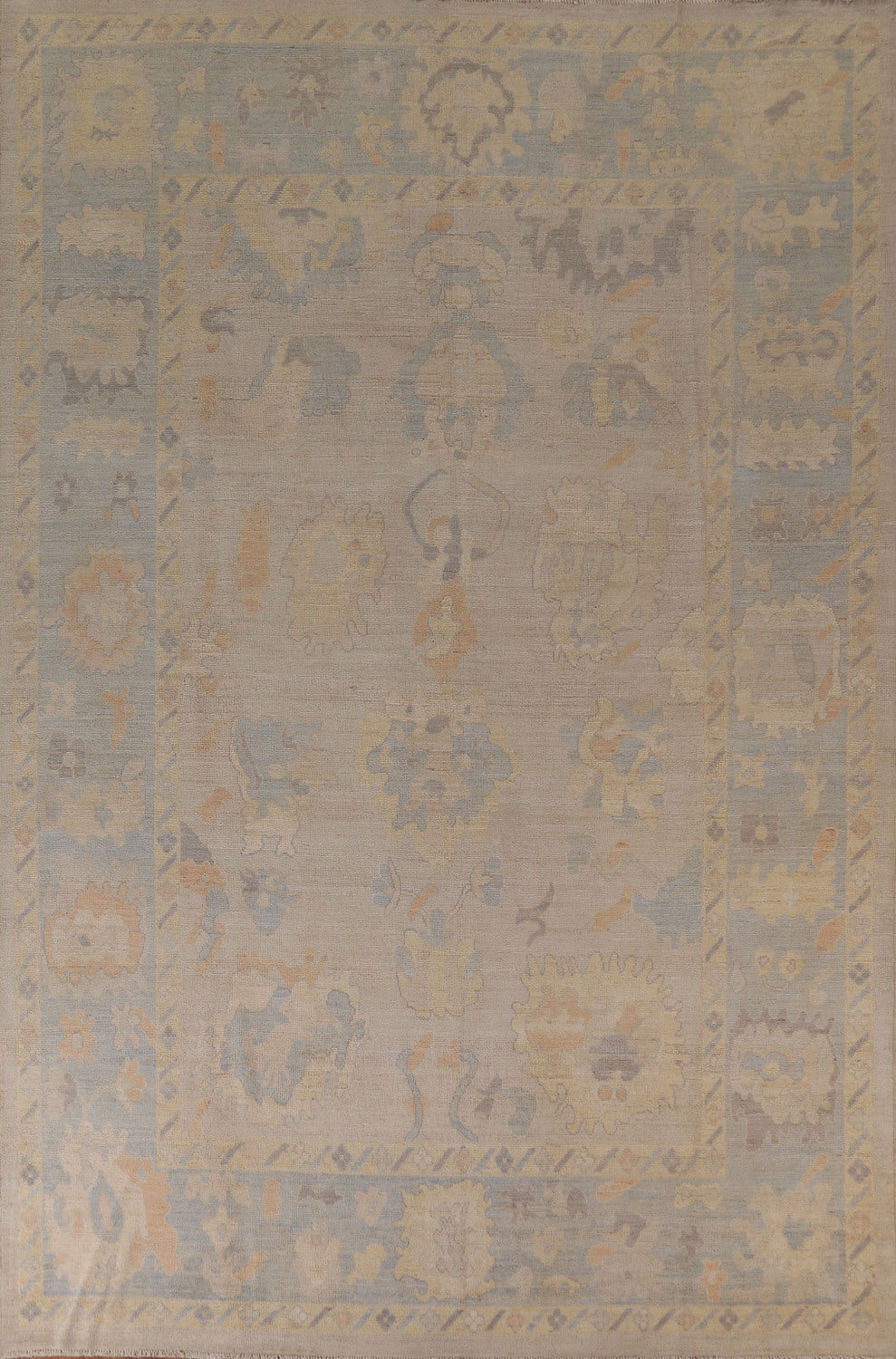 Vegetable Dye Oushak Oriental Area Rug 9x12