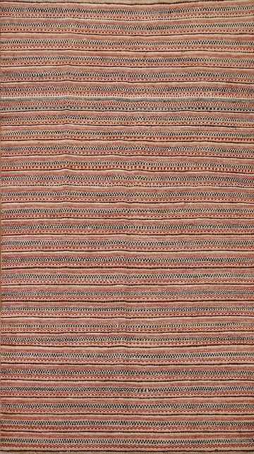 Striped Gabbeh Kashkoli Oriental Area Rug 6x9