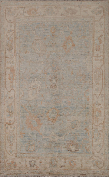 Vegetable Dye Oushak Oriental Area Rug 4x6