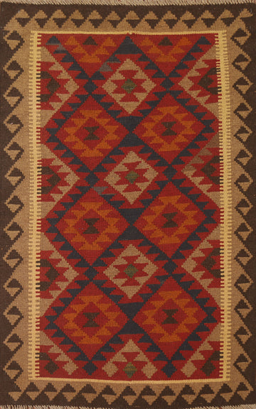 Geometric Kilim Oriental Area Rug 3x5