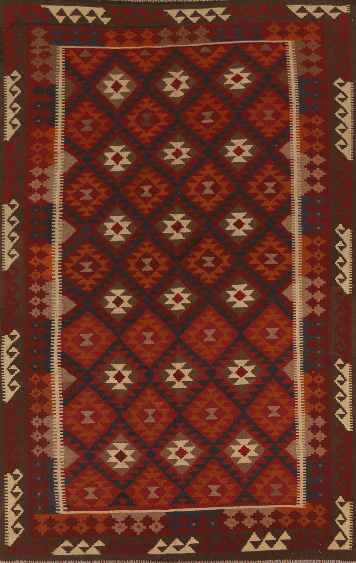 Geometric Kilim Oriental Area Rug 6x10