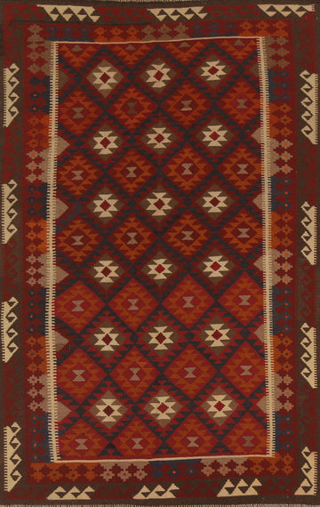 Geometric Kilim Oriental Area Rug 6x10