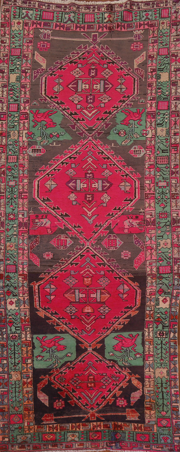 Vintage Ardebil Persian Runner Rug 4x11