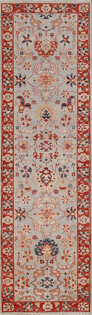 Vegetable Dye Ziegler Oriental Runner Rug 3x10