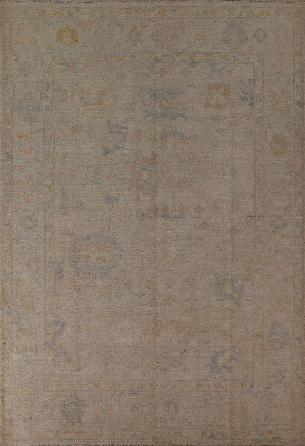 Vegetable Dye Oushak Turkish Area Rug 8x10