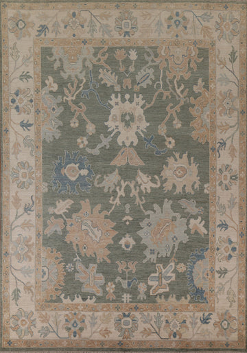 Vegetable Dye Oushak Turkish Area Rug 8x10