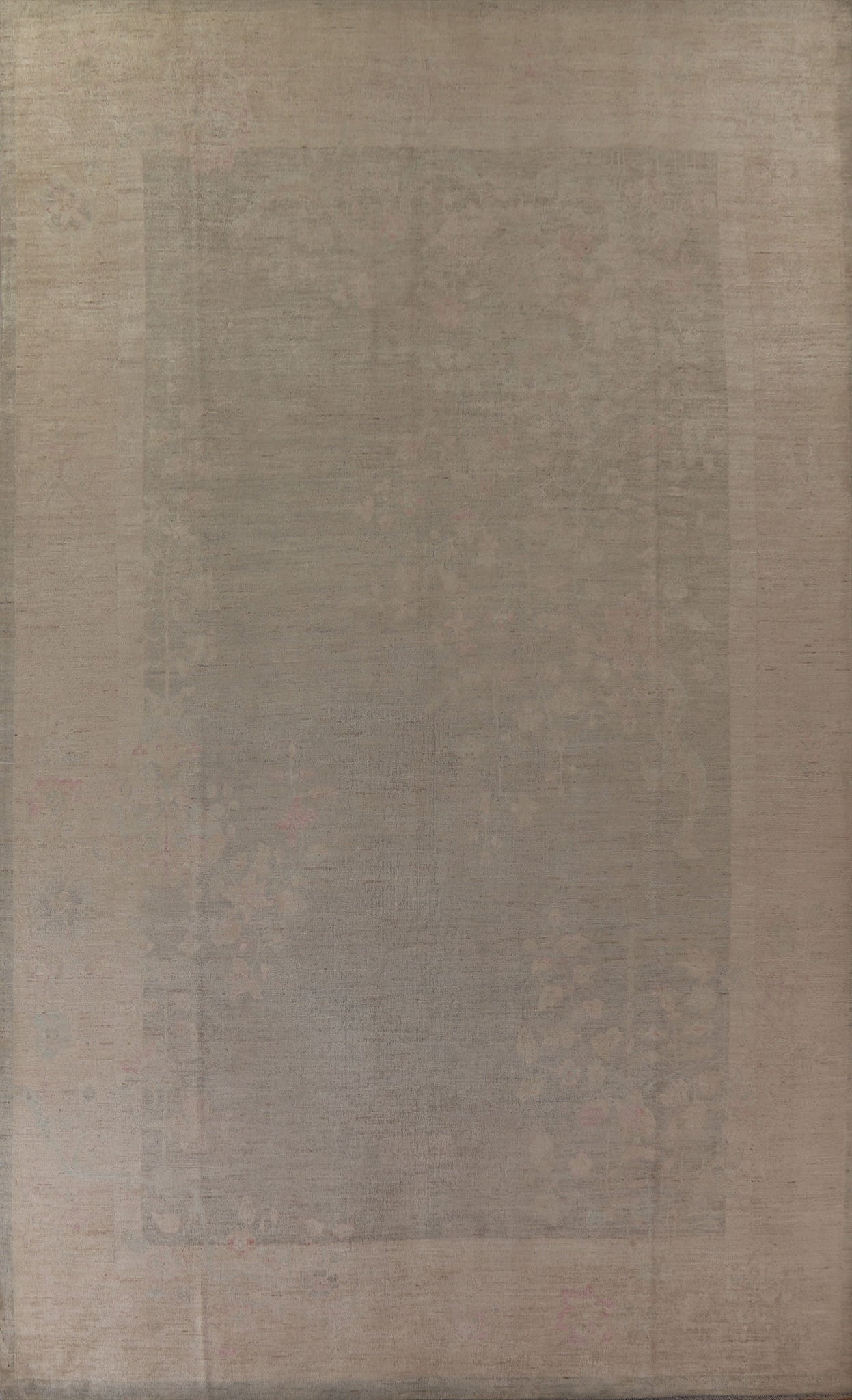 Vegetable Dye Oushak Turkish Large Rug 10x14