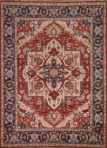 Vegetable Dye Heriz Serapi Persian Area Rug 8x10