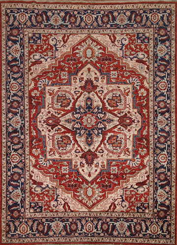 Vegetable Dye Heriz Serapi Persian Area Rug 8x10