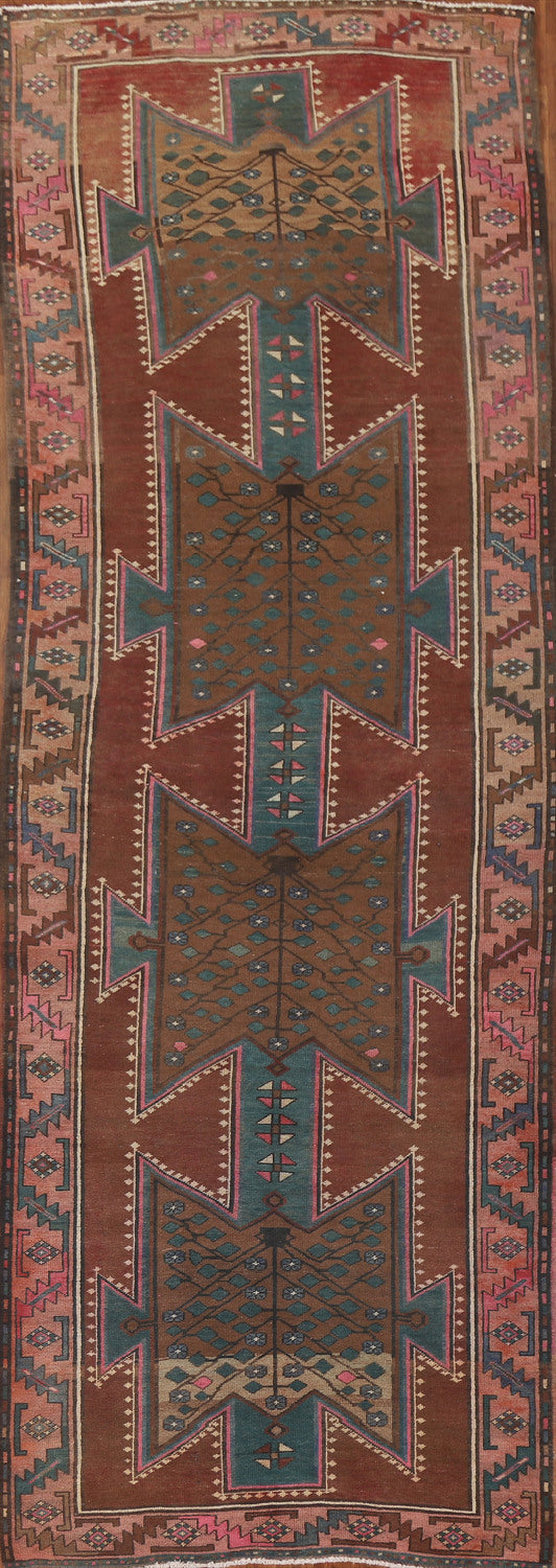 Geometric Ardebil Persian Runner Rug 4x13