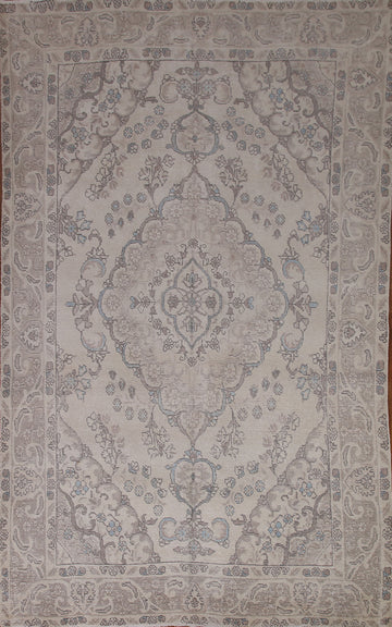 Distressed Tabriz Persian Area Rug 6x9