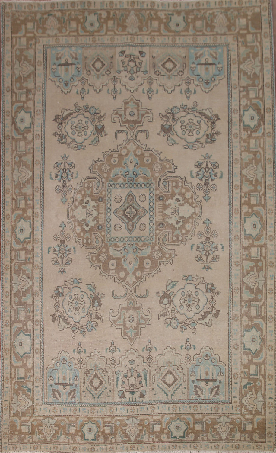 Geometric Tabriz Persian Area Rug 6x9