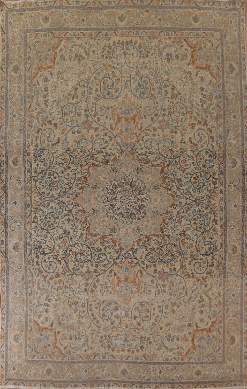 Distressed Tabriz Persian Area Rug 10x13