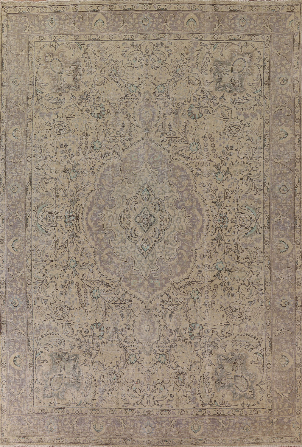 Distressed Tabriz Persian Area Rug 10x12