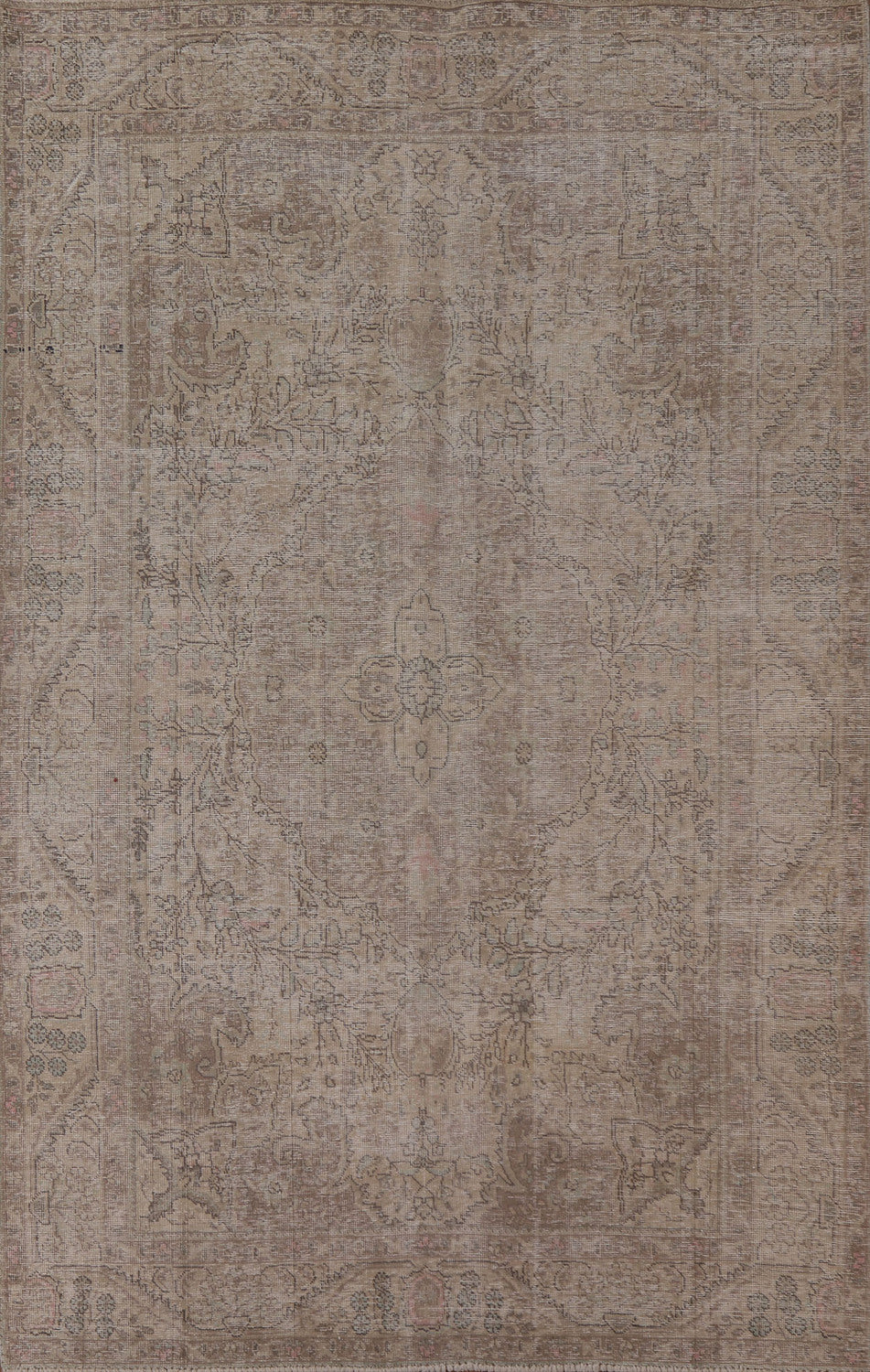 Distressed Tabriz Persian Area Rug 7x9