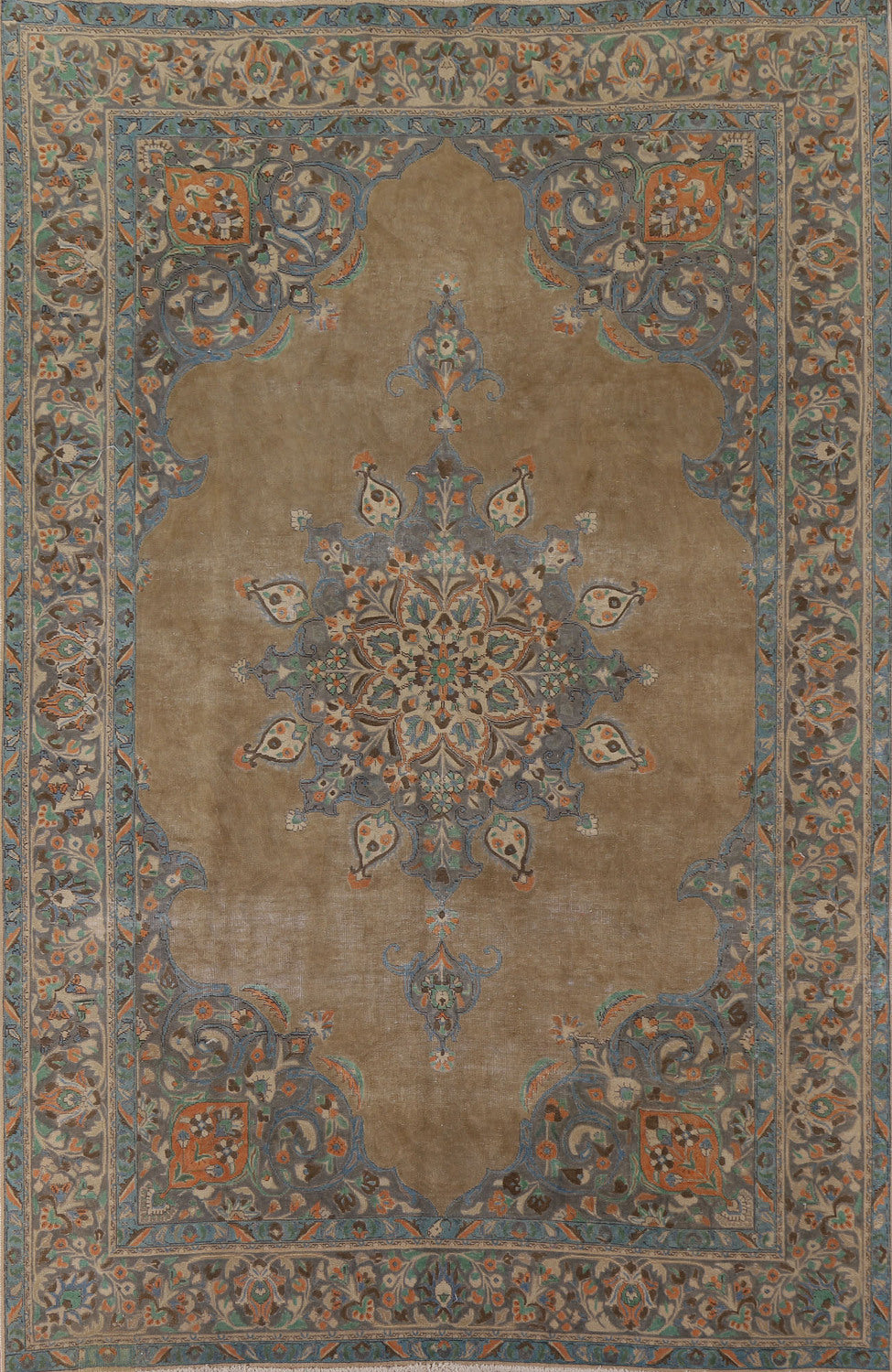Vintage Tabriz Persian Area Rug 7x10