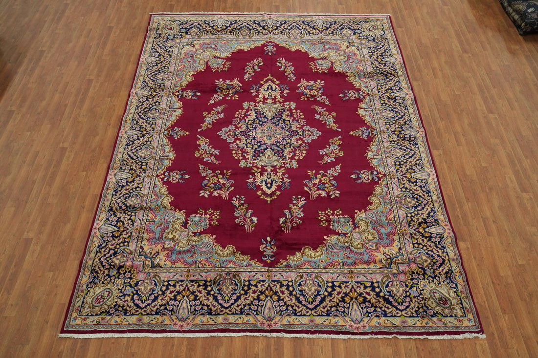 Vintage Kerman Persian Area Rug 10x13