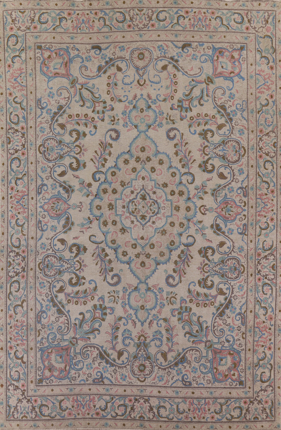 Vintage Tabriz Persian Area Rug 9x13
