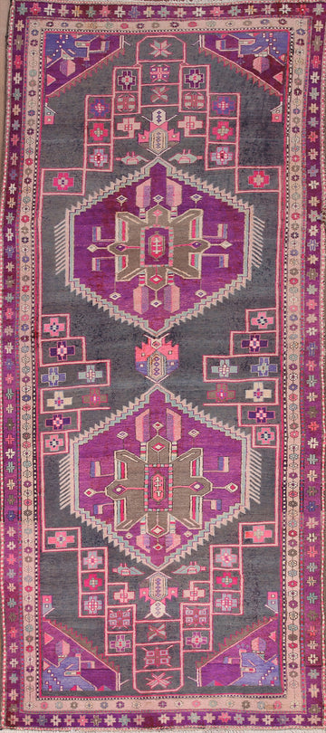 Geometric Ardebil Persian Runner Rug 4x9