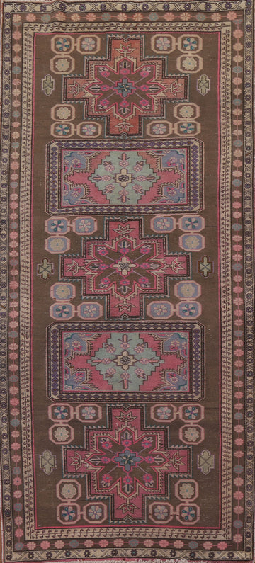 Geometric Ardebil Persian Runner Rug 4x10