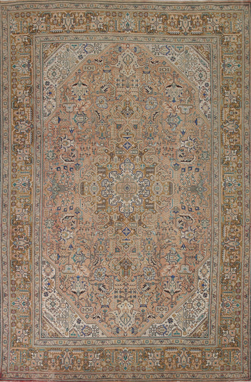 Geometric Tabriz Persian Area Rug 8x11