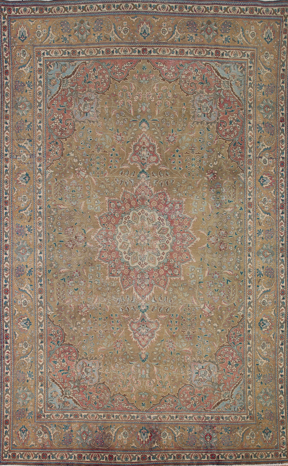Vegetable Dye Tabriz Persian Area Rug 7x10