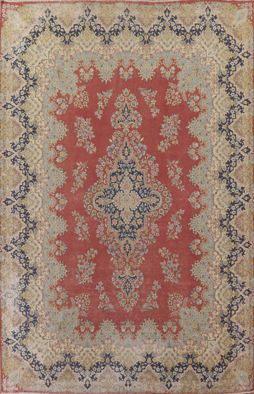 Floral Kerman Persian Area Rug 10x13