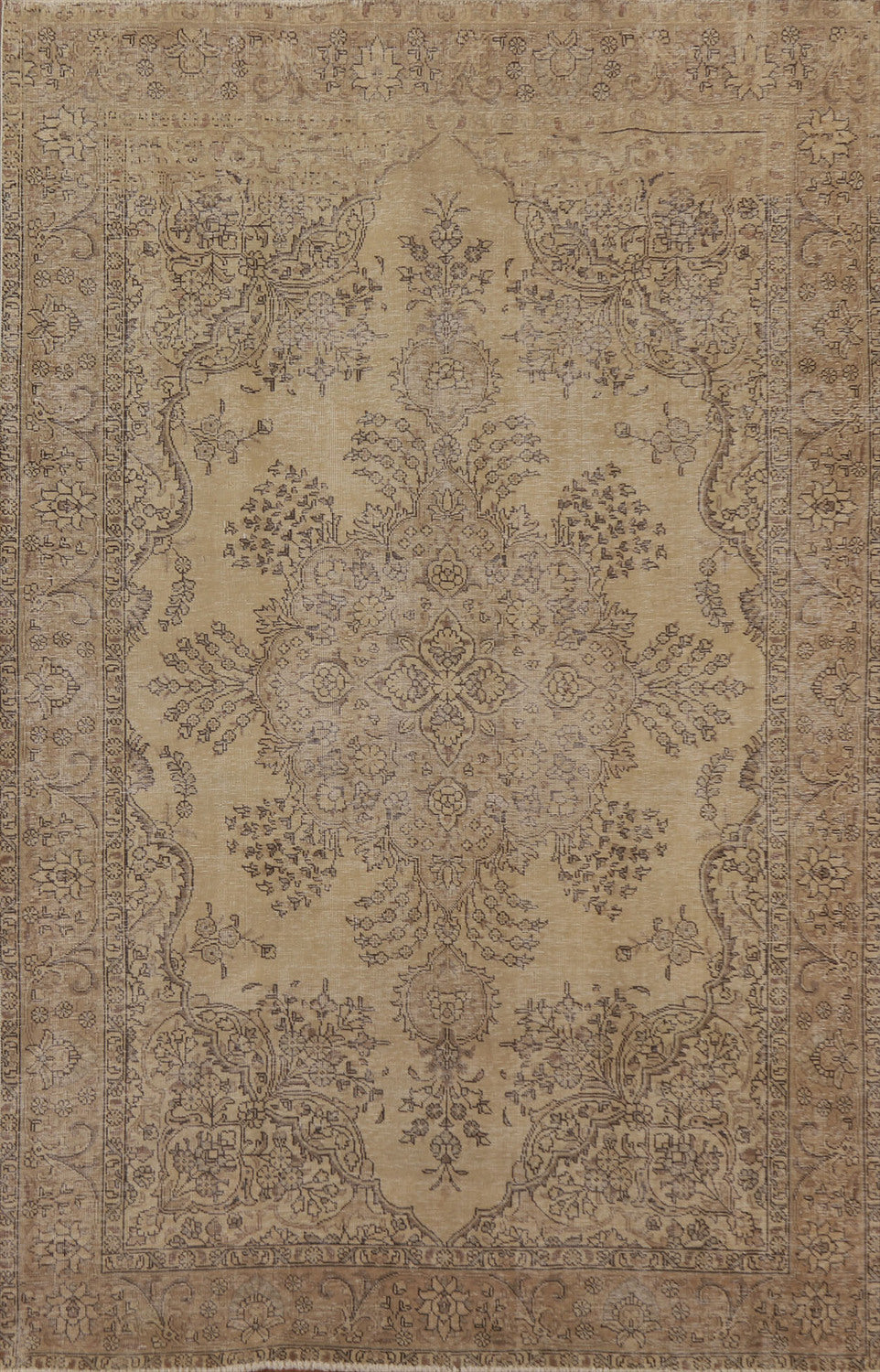 Distressed Tabriz Persian Area Rug 6x9