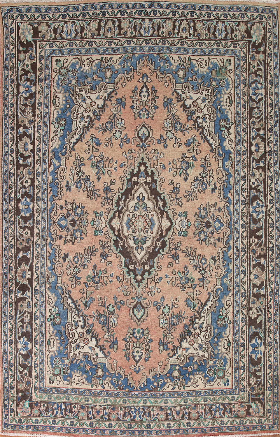 Vintage Hamedan Persian Area Rug 7x10