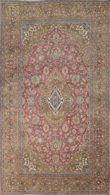 Antique Kashan Vegetable Dye Persian Area Rug 6x10
