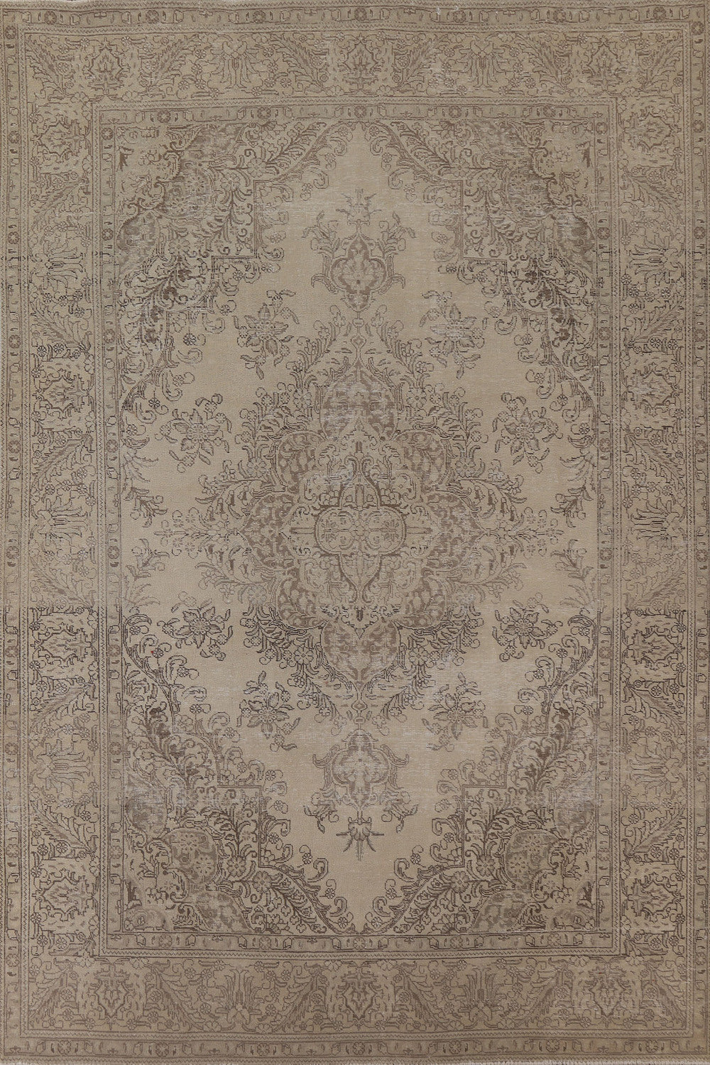 Distressed Wool Tabriz Persian Area Rug 8x11