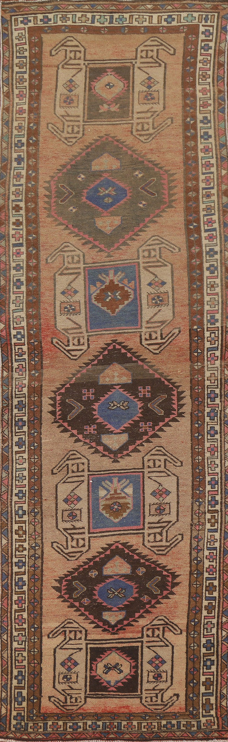 Geometric Ardebil Persian Runner Rug 4x13