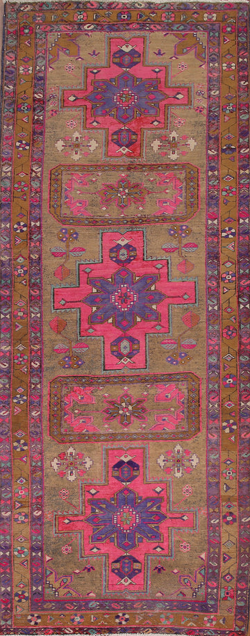 Vintage Ardebil Persian Runner Rug 4x11