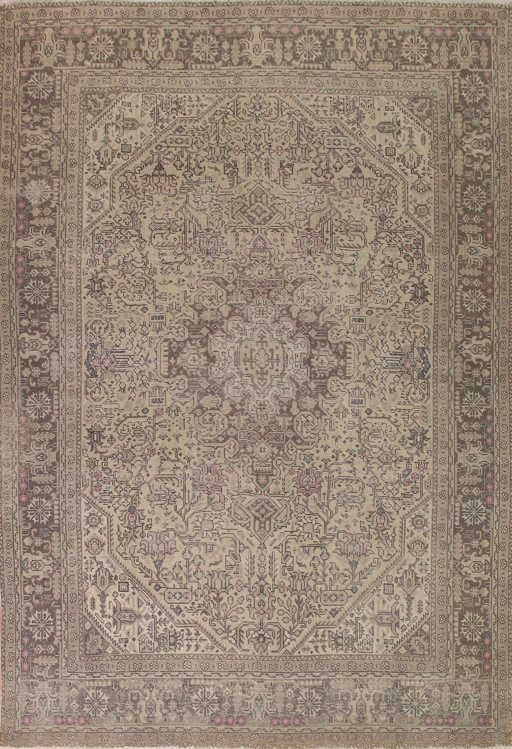 Geometric Tabriz Persian Area Rug 10x13