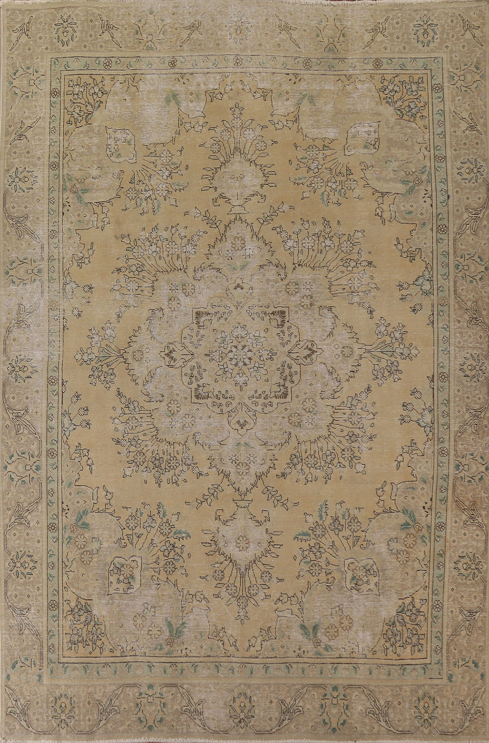 Geometric Tabriz Persian Area Rug 9x12