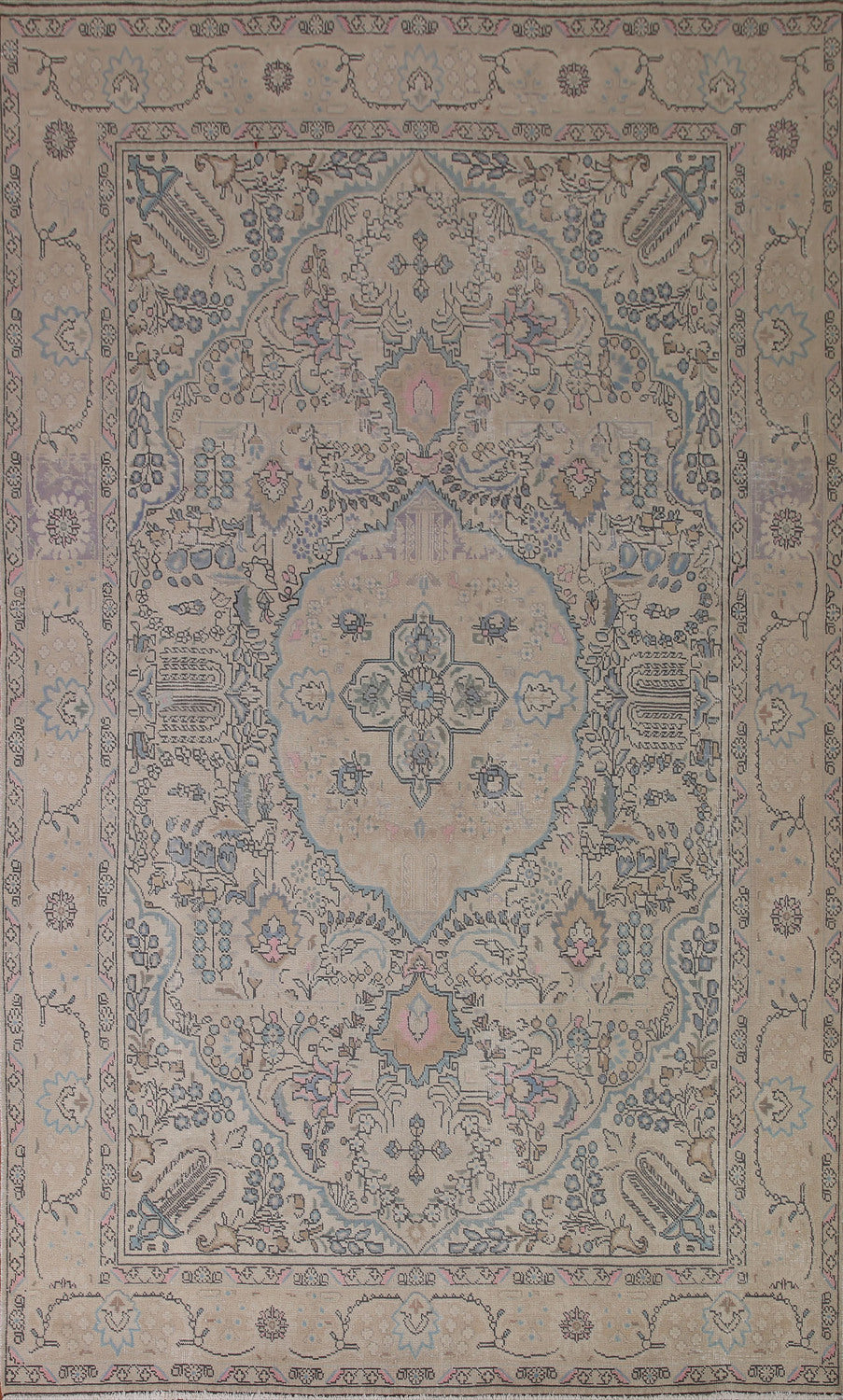 Geometric Tabriz Persian Area Rug 6x10