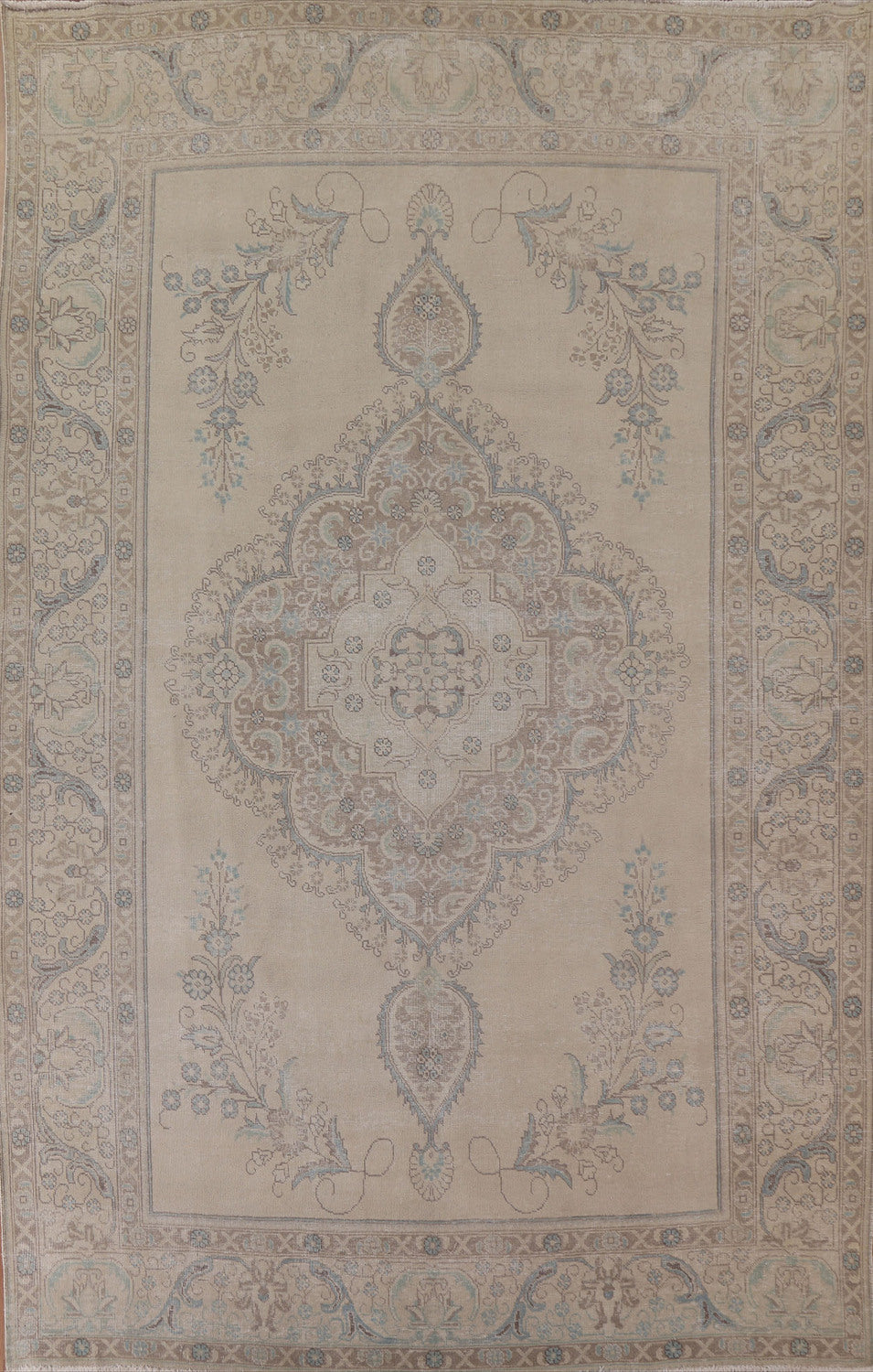 Distressed Tabriz Persian Area Rug 10x13