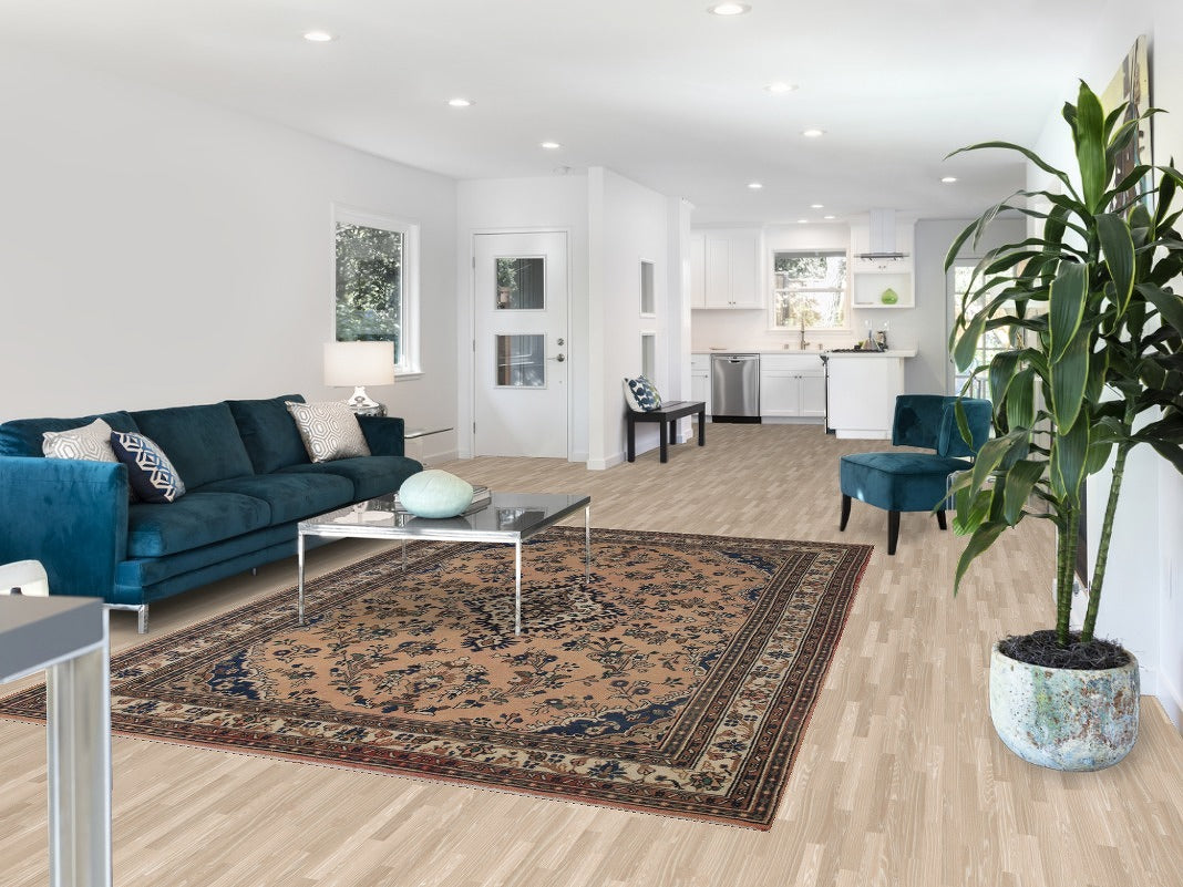 Vintage Wool Hamedan Persian Area Rug 7x10