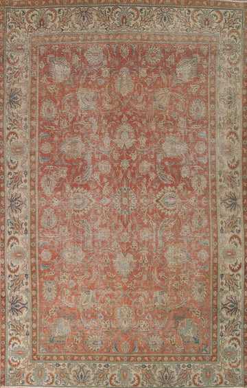 Distressed Tabriz Persian Area Rug 9x13