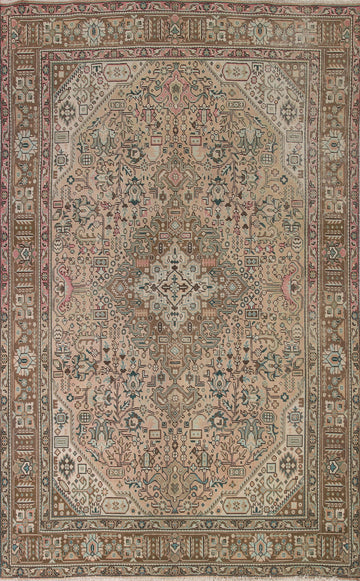 Geometric Tabriz Persian Area Rug 6x10