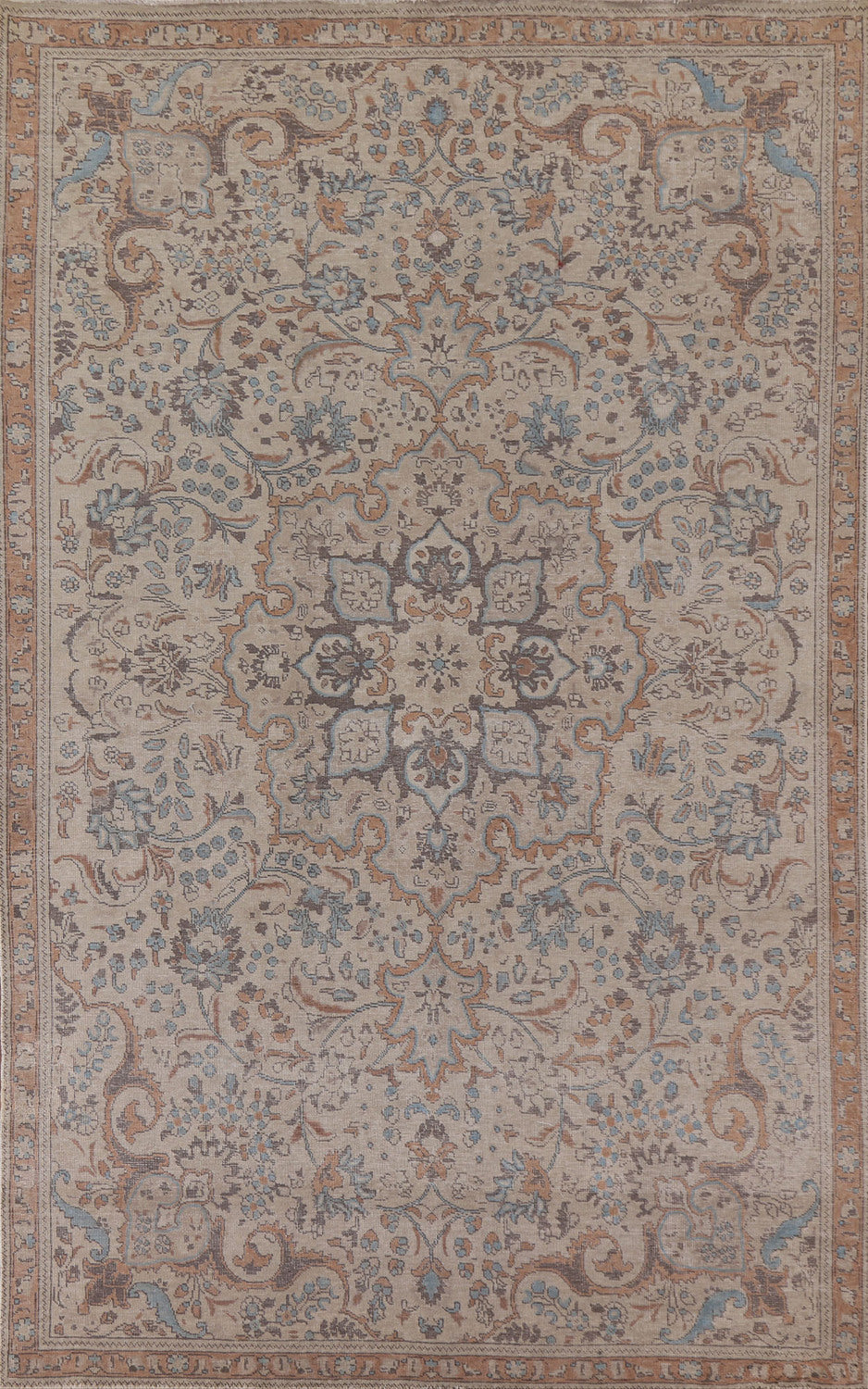 Vintage Tabriz Persian Area Rug 6x10