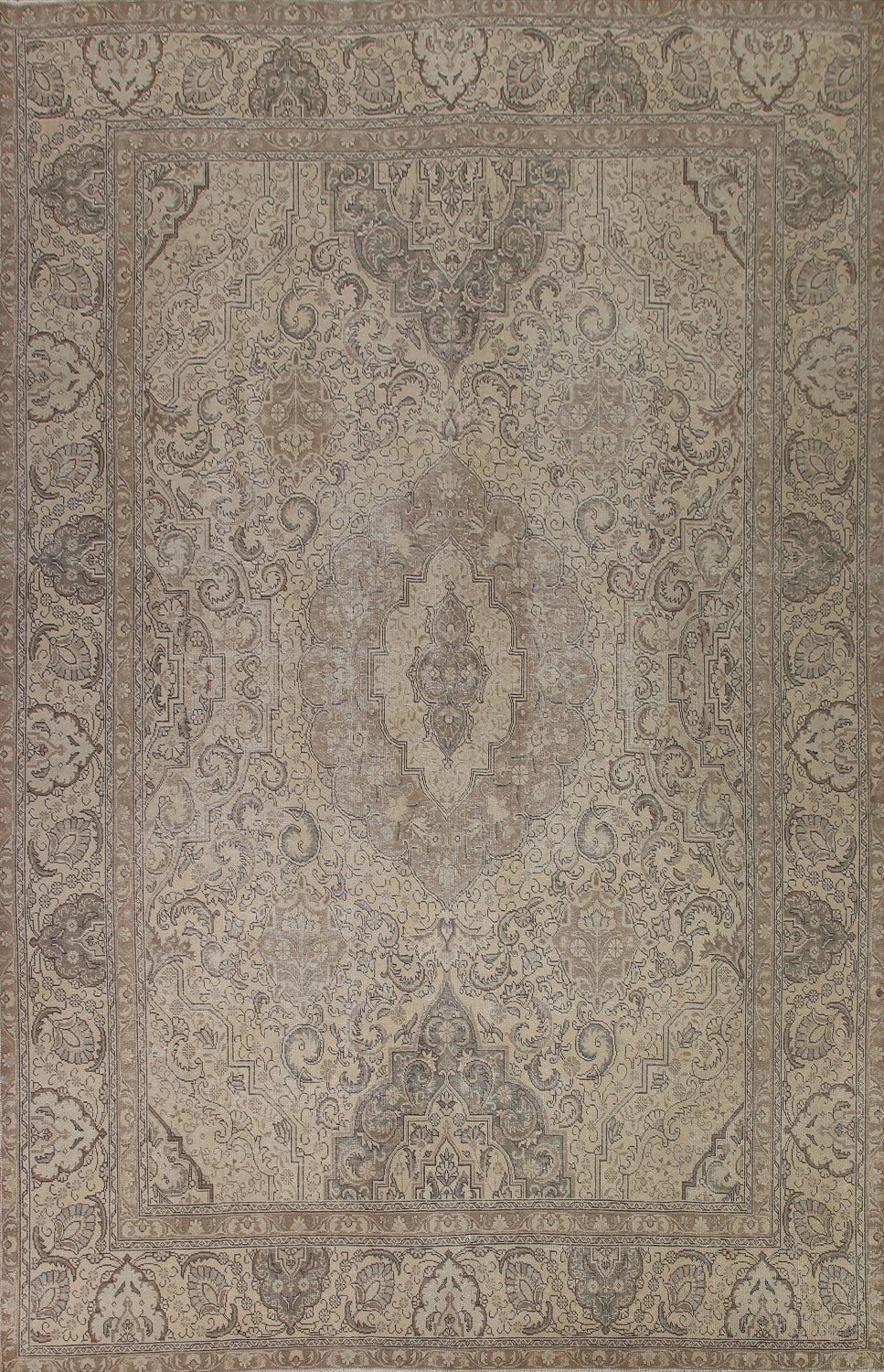 Distressed Tabriz Persian Area Rug 10x13