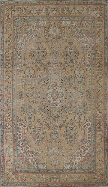 Distressed Tabriz Persian Area Rug 7x10